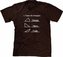 Funny Math Shirt: Name The Triangles T-Shirt funny geek Funny Tshirts for Men
