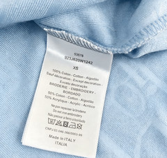 BUR*BERRY Men’s Light Blue Loose-Fit Short-Sleeve T-Shirt L
