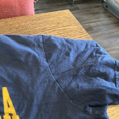 West Virginia University Adult T-Shirt Distressed Primary Logo, Navy, S-5XL