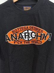 Bottega Desires Anarchy Black Tee Size S NEW 100% AUTHENTIC