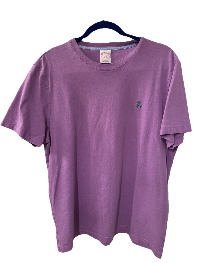 Brooks Brothers Light Purple Pocket T-Shirt Men’s XL 100% Cotton Short Sleeve
