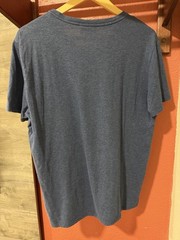 Lacoste Blue V-Neck Lightweight Pima Cotton Jersey Crocodile Logo Men’s L