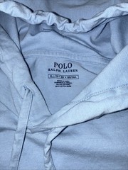Polo Ralph Lauren Men’s Long Sleeve Hooded T-Shirt Baby Blue XL Drawstring Logo