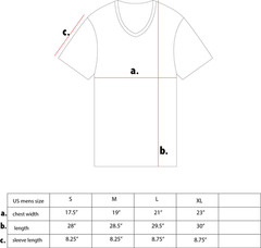 Primal Thread Men’s Slim Athletic V-Neck T-Shirt 100% Organic Cotton Undyed XL