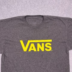 Vans T-Shirt Men’s Medium Tight Collar Gray Short Sleeve Crew Neck