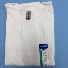 Gildan 5000 (2 Pack) Heavy Cotton Adult T Shirts White Size XL Tee Shirt NEW