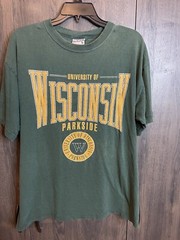 Vintage University Of Wisconsin Parkside T-Shirt Adult Large Green