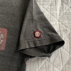 Vintage BAM Margera Element HIM Tshirt Size Small Gray 2000s Skate Faded Worn