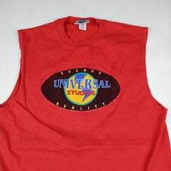 Universal Studios Vintage Sleeveless Shirt Red Made In U.S.A. Men’s Size Large