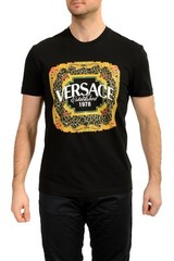 Versace Men’s Logo Print Embellishment Crewneck T-Shirt US XL IT 54