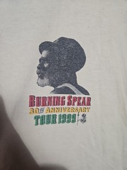 Vintage 90s 1999 Burning Spear 30th Anniversary Tour Tee T Shirt Reggae Band XL