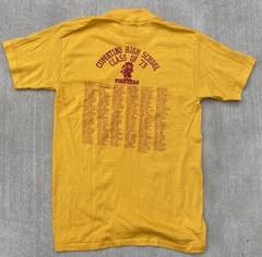 Vintage 1979 Cupertino High School Pioneers Class Of 79 T Shirt 70s 1970s Size M