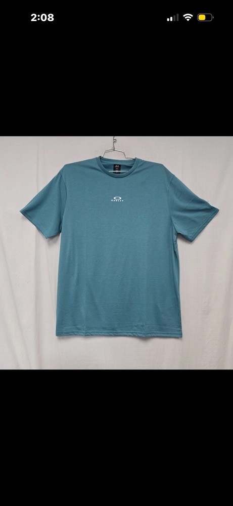 Oakley Mens Bark New Short Sleeve Casual Tee T-Shirt Dark Pacific 3XLarge New