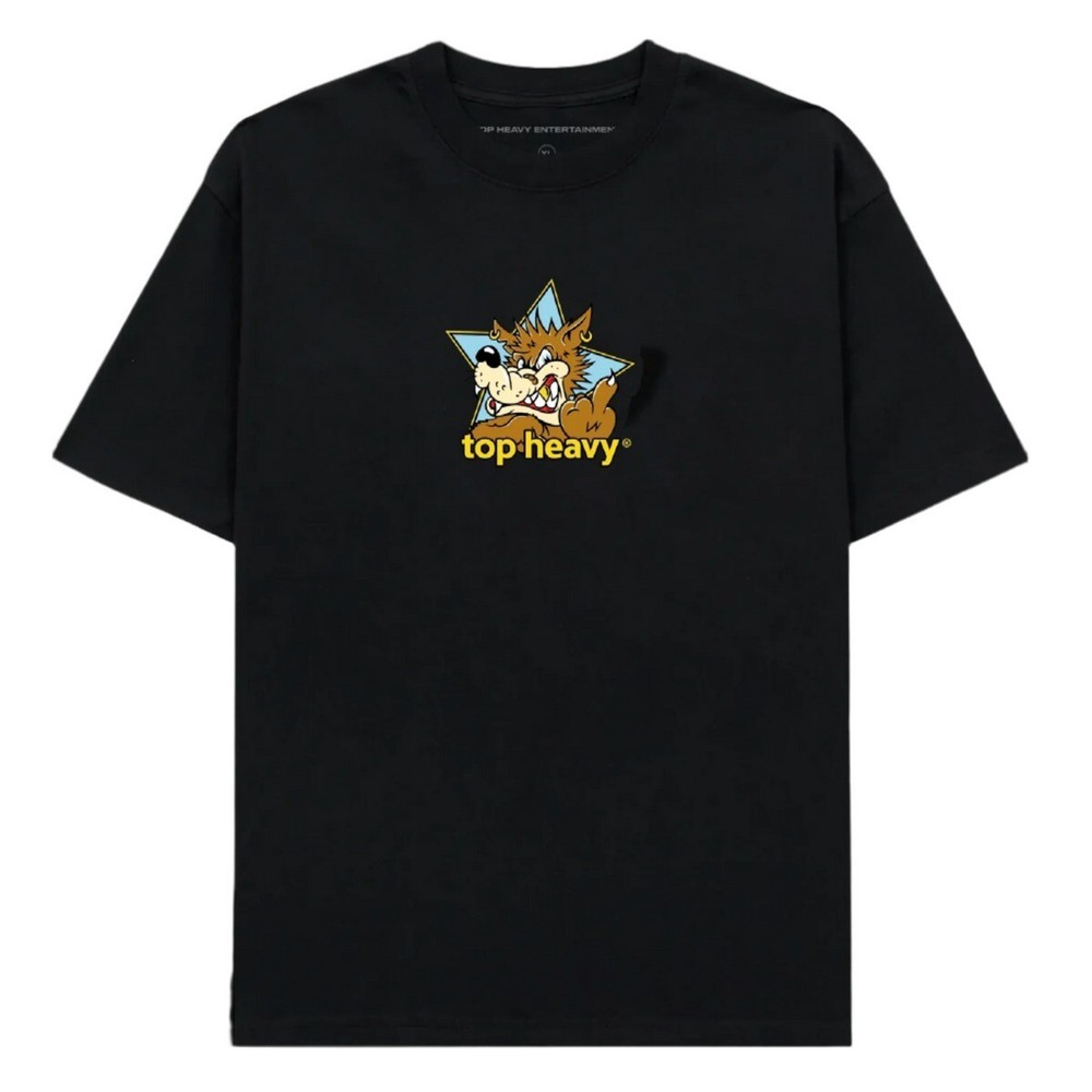 Brand New Mens Top Heavy Doghouse T-shirt Black
