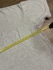 Vintage Jerzees T Shirt Pocket Tee Blank Mens Large Grey L Heathered 90s