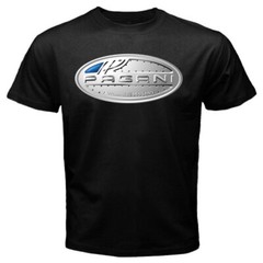 Pagani Racing Car Men’s Black T-Shirt Size S to 5XL