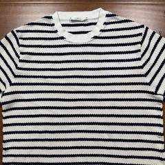 Mr P Mr Porter T Shirt Mens S Stripe Knit Crew Neck Cotton Portugal Made Retro