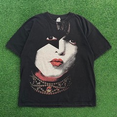 Vintage KISS Paul Stanley Big Face All Over Print Band Tee Graphic Tshirt