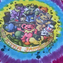 Liquid Blue Grateful Dead Big River Jamboree Tie-Dye T Shirt Size L