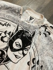 1992 Vintage Catwoman Batman DC Comics AOP Front Men’s T Shirt Medium USA Movie