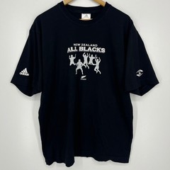 Adidas New Zealand All Blacks Rugby Graphic T-Shirt Black Mens XL
