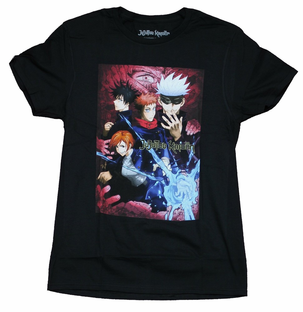 Jujutsu Kaisen Adult New T-Shirt – Key Art Group Pic