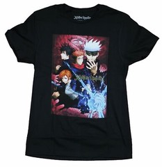 Jujutsu Kaisen Adult New T-Shirt – Key Art Group Pic
