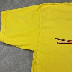 Vintage Diablo Paintball T-Shirt Men Sz XL Y2K Graphic Crew Yellow Short Sleeve