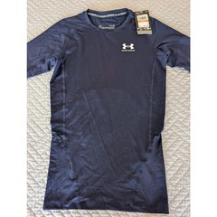 NWT Under Armour Heatgear Men’s Small Navy Compression Long Sleeve Shirt (0917)