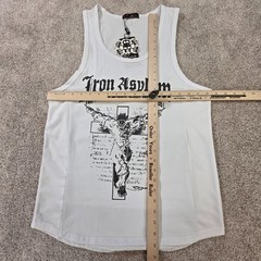 Sleeveless bodybuilding shirt Iron Asylum “My God Is Bigger Than Your God!”
