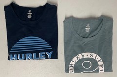 2-Pack HURLEY Men’s Classic Graphic Tee T-Shirt DARK BLUE/BLUE Logo Cotton New