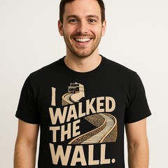 The Great Wall Of China Shirts – “I Walked the Wall.” Graphic Tee