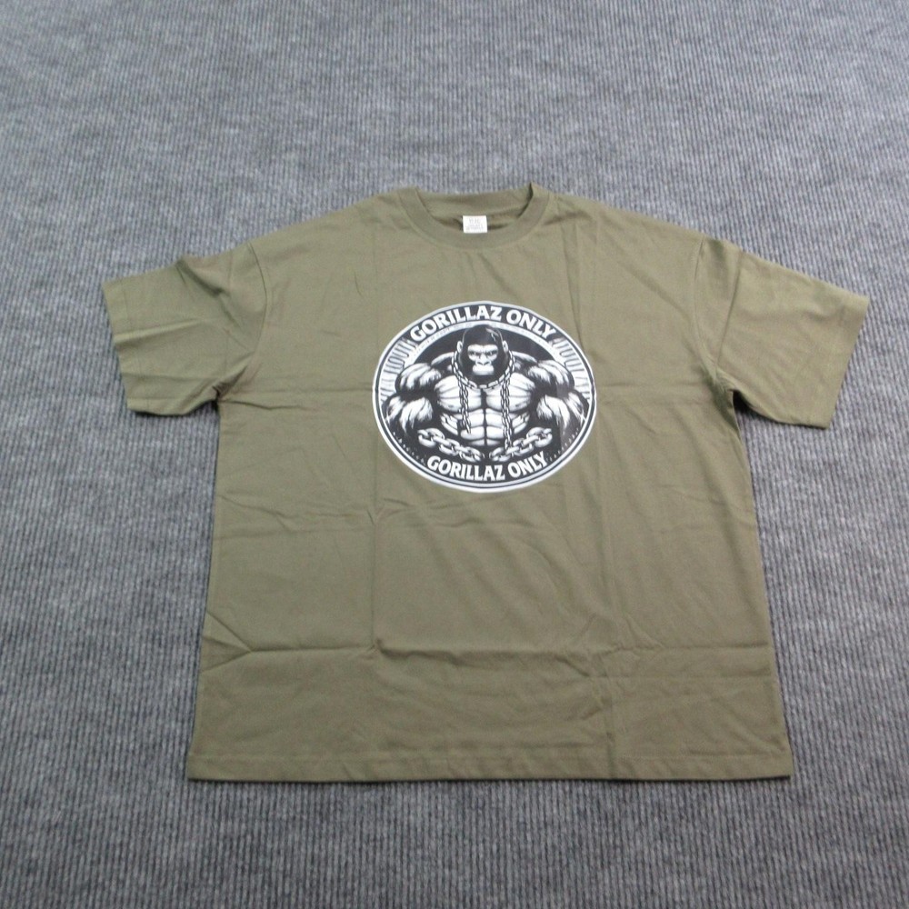 Gorillaz Only Shirt Mens L Green New Wave Street Culture Graphic Tee NWT