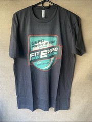 USPA Powerlifting Fit Expo SAN DIEGO 2021 T-Shirt Mens Large Black Workout Gym