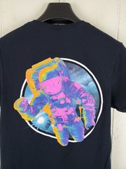 NASA Shirt Mens Small Black Graphic Crew Neck Short Sleeve Stretch Pullover