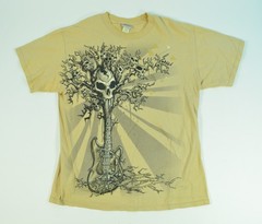 Guitar Tree Y2K Skull Large Rock Metal Band Style Shirt Guitarist AOP Graphic