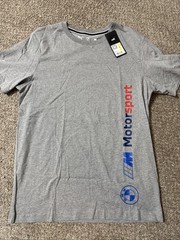 Puma BMW Motorsport Logo Tee Men’s T-Shirt Size Medium NWT 624155 03