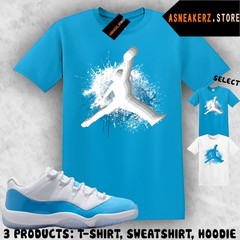 Tee Shirt Matching AJ 11 Low University Blue 2026 To Match Sneaker Jumpman Paint