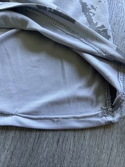 WEATHERED AMERICAN FLAG Lightweight Long Sleeve T Shirt Tee LIGHT GRAY MEDIUM