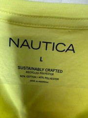 Nautica Mens Slice Lime Green Classic Fit Sailing Regatta Graphic T-Shirt Size L