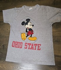 Vintage 80s Champion Disney OSU Ohio State Mickey Mouse T-Shirt M College Rare