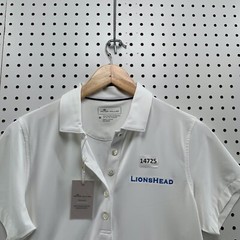 NEW Peter Millar Polo Shirt Womens M White UPF 50+ Sun Protection LIONSHEAD $75