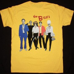 Vtg The B-52’s Band Live On Tour Cotton Yellow T Shirt Unisex All Size