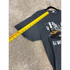 Mens NYC Times Square Graphic T-Shirt Charcoal Gray Medium Big Apple Tourist M