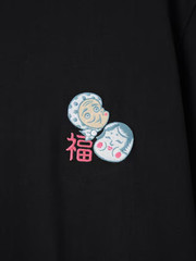 GU Graphic T-Shirt COCHAE Tee Japan Limited NEW Fuku New Happy Japanese Black
