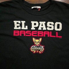 El Paso Chihuahuas MiLB Baseball Graphic T-Shirt Black Mens XL LSG MiLB