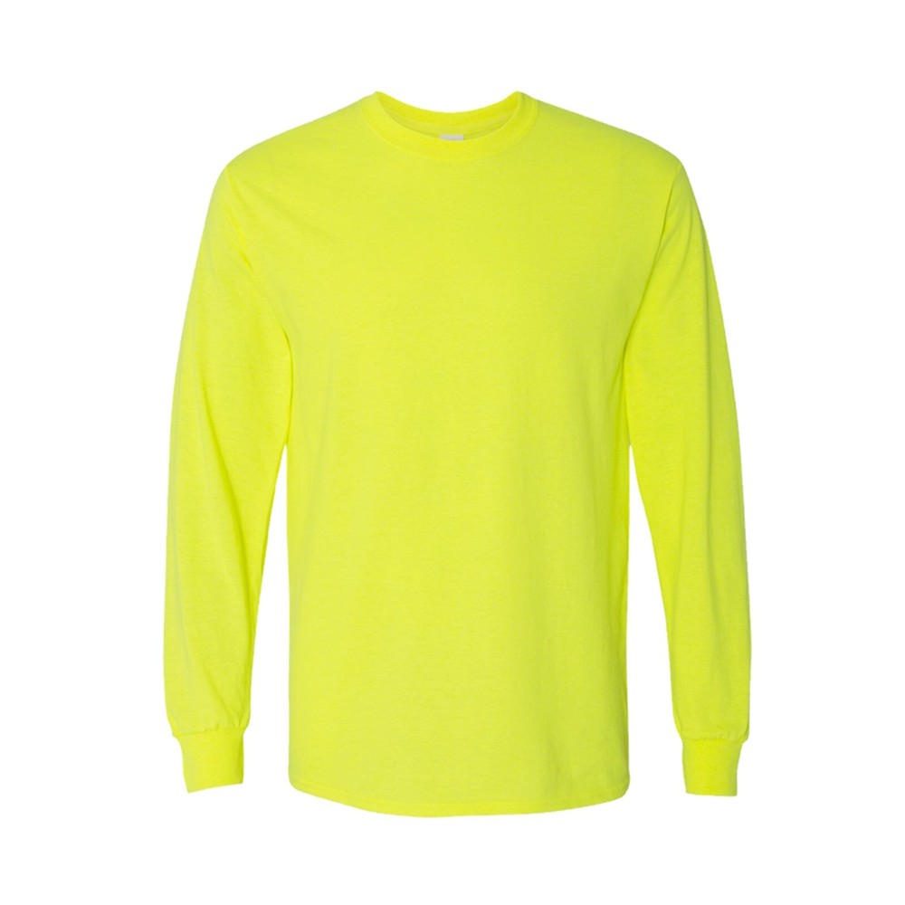 Safety Green T-Shirt Work Reflective Hi Vis Long Sleeve Shirts Cotton/Polyester