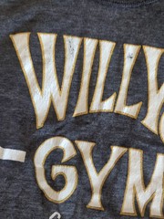 Vintage 90s Tank Top Willy’s Gym Cape Cod Workout T-Shirt Mens Lg Black Tee