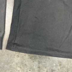 Nike T Shirt Mens Large Black Sun Fade Long Sleeve Mock Neck Distressed Preowned