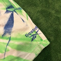 Reebok The Answer Bulldog Tie Dye T Shirt Size Mens Size XL White Green Purple